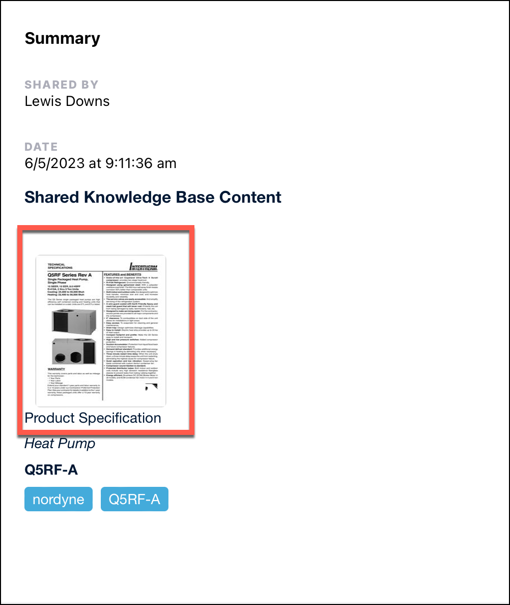 How to share content from the Knowledge Base XOi Technologies